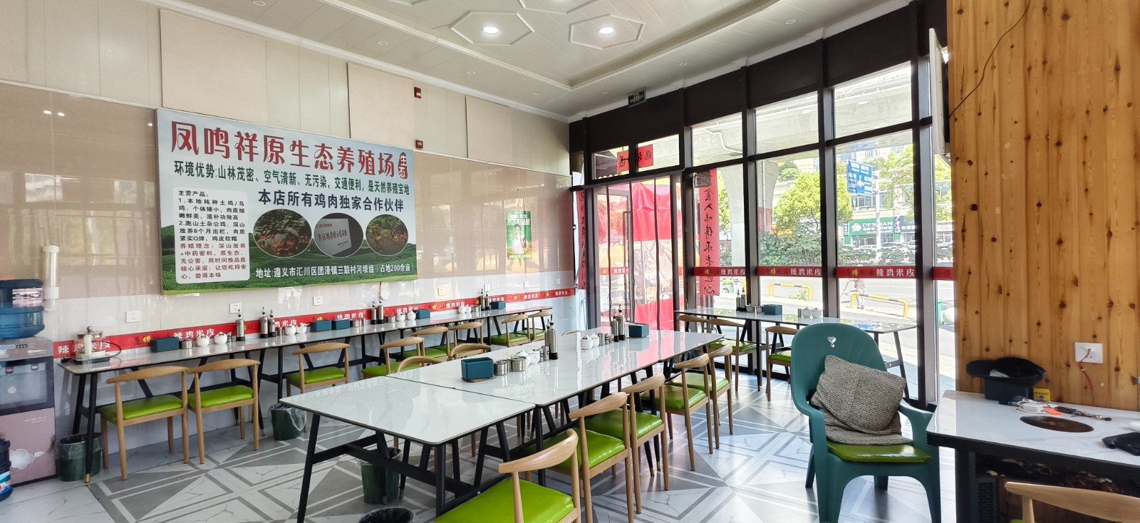 新蒲十米长门头外摆区域大早餐店带火锅店一体转让